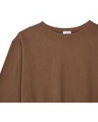 Sweat Uni Coton Bio marron