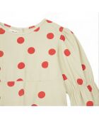 Robe à Pois Coton Bio beige