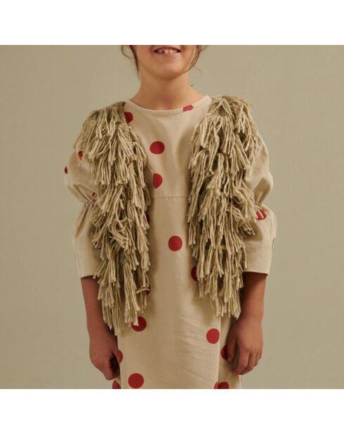 Robe à Pois Coton Bio beige