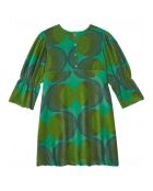 Robe en Coton Bio Retro verte