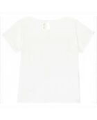 T-shirt à volants blanc