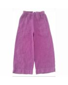 Pantalon 100% Lin Ample mauve