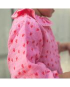 Blouse Bianca Gaze de Coton rose