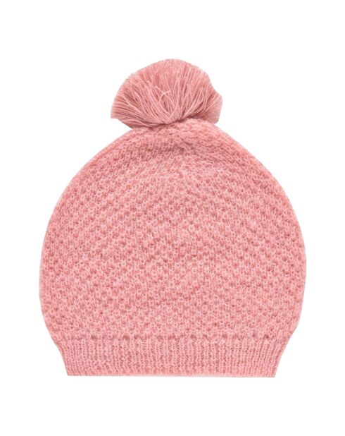 Bonnet en Laine mélangée Alaska rose