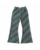 Pantalon Rayé bleu canard