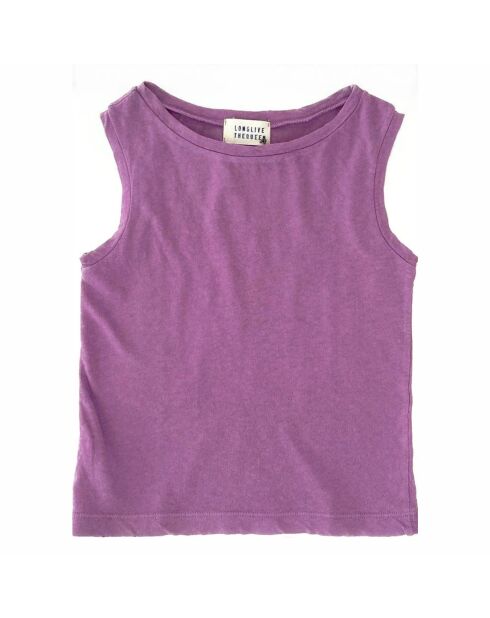 Débardeur en Lin mélangée Coton bio mauve