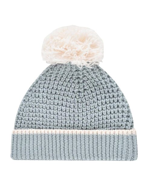 Bonnet en Coton et Cachemire Sinbad bleu