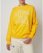 Sweat en Coton Bio Living In A Shell jaune