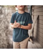 T-Shirt en Coton Bio Auguste bleu marine