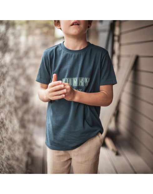 T-Shirt en Coton Bio Auguste bleu marine