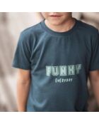 T-Shirt en Coton Bio Auguste bleu marine