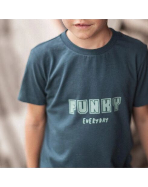 T-Shirt en Coton Bio Auguste bleu marine