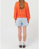 Sweat Cheval Blanc en Coton Bio x Smallable orange