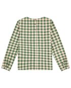 Blouse en Flanelle Carreaux verte