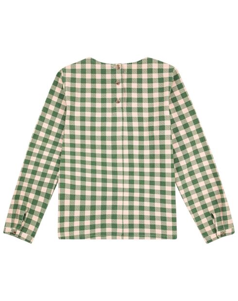 Blouse en Flanelle Carreaux verte