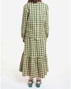 Blouse en Flanelle Carreaux verte