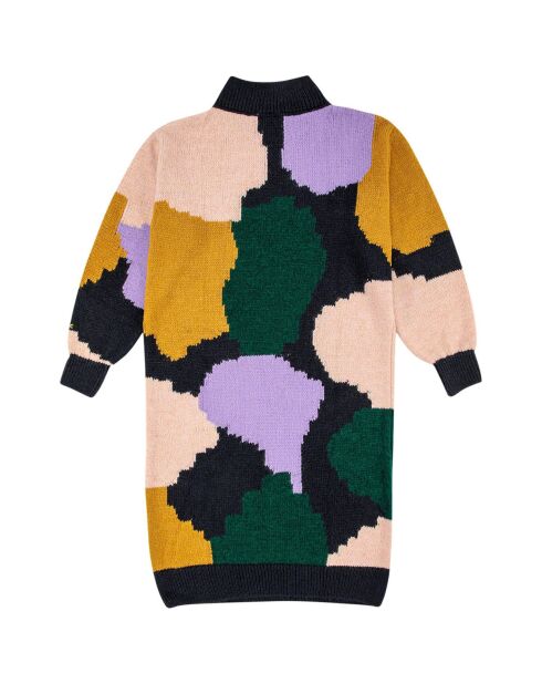Robe Tricot Colorblock bleu nuit/multicolore