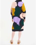 Robe Tricot Colorblock bleu nuit/multicolore