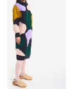 Robe Tricot Colorblock bleu nuit/multicolore