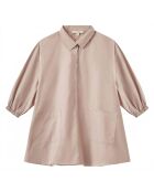 Robe en Popeline de Coton Anoda rose