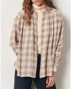 Chemise Licati Carreaux écrue