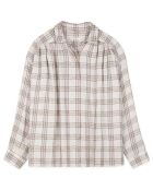Chemise Licati Carreaux écrue
