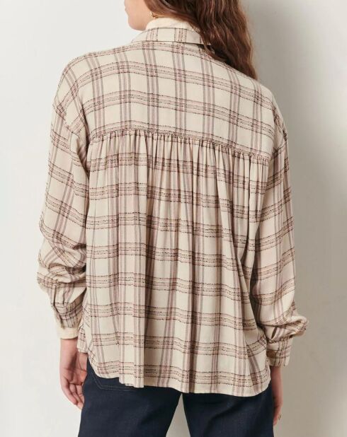 Chemise Licati Carreaux écrue