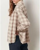 Chemise Licati Carreaux écrue