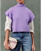 Pull en Laine mélangée Sans Manches Alexoa violet