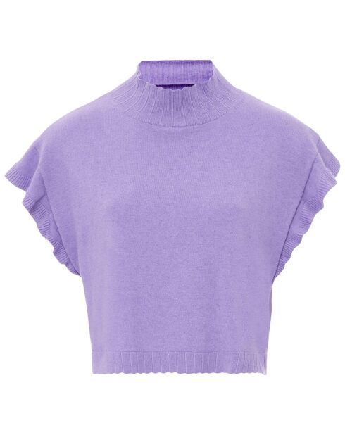 Alexoa ärmelloser Pullover aus Wollmischung, lila