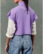 Pull en Laine mélangée Sans Manches Alexoa violet