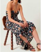 Robe Alina Song noir/multicolore
