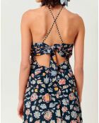 Robe Alina Song noir/multicolore