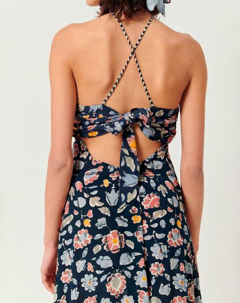 Robe Alina Song noir/multicolore