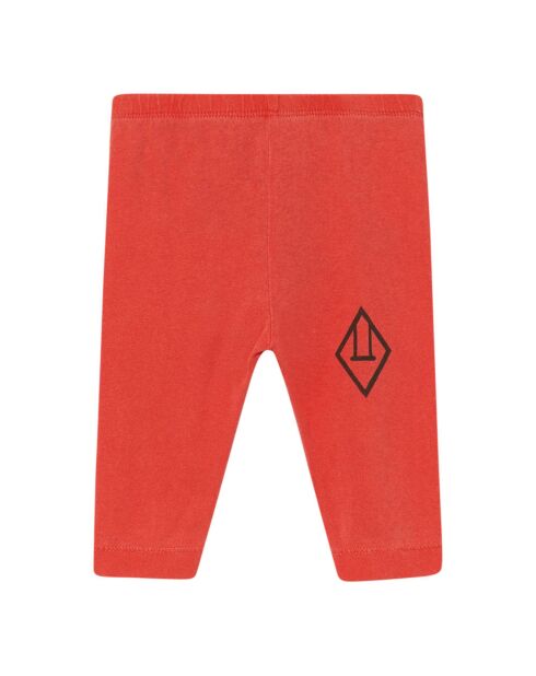 Legging rosso a forma di pinguino
