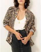 Chemise Hanano jaune/noir