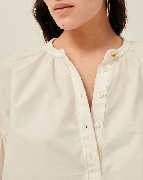 Blouse Brodée Lohafolk écrue
