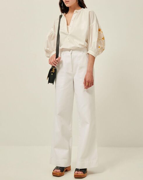 Blouse Brodée Lohafolk écrue
