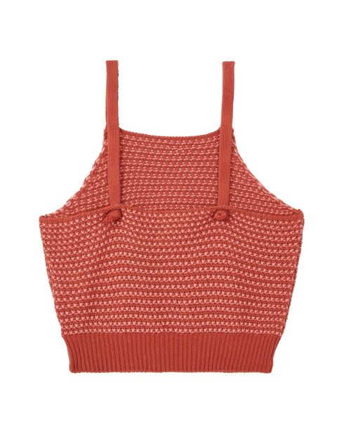 Top à Bretelles Maille rose
