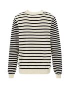 Pull Marinière écru/noir
