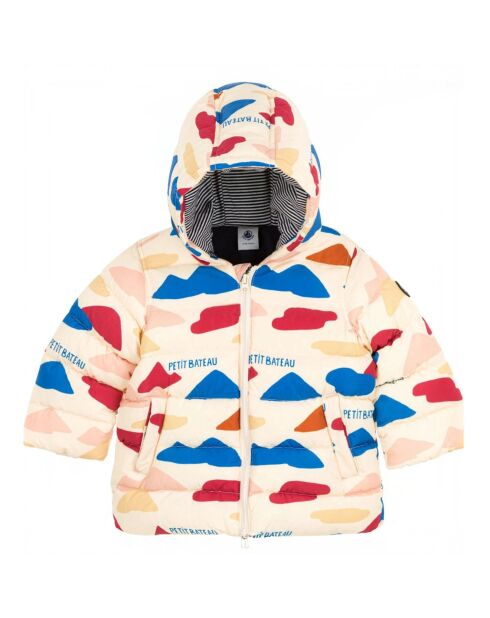 Doudoune Carolino beige/multicolore