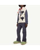 Pantalon en Velours Porcupine bleu marine