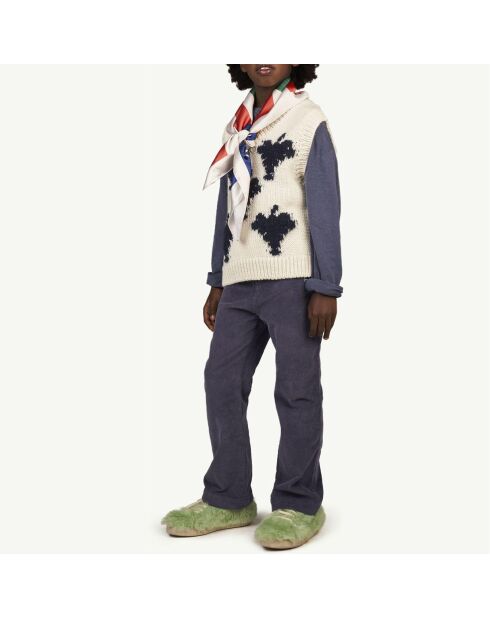 Pantalon en Velours Porcupine bleu marine