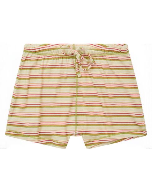 Short en Jersey Alyxia écru/rose/vert