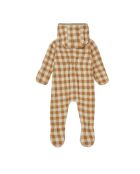 Pilote à Carreaux Polaire Doublé Maille beige