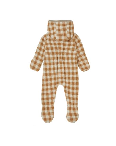 Pilote à Carreaux Polaire Doublé Maille beige