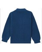 Cardigan en Côte Anglaise bleu marine