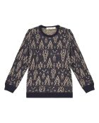 Pull Jacquard bleu