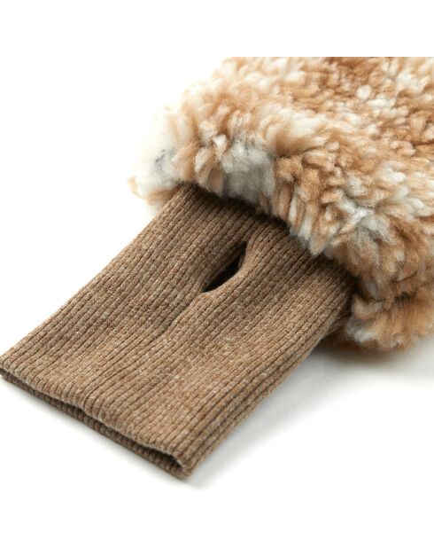 Manteau Façon Fourrure Ethan camel