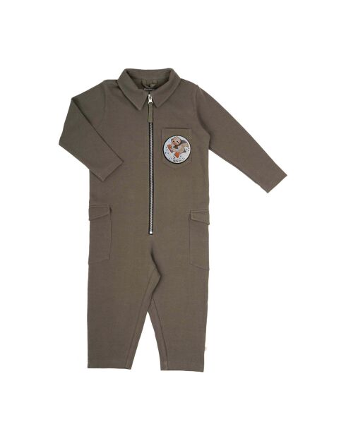 Combinaison en Coton Bio E-Suit verte kaki